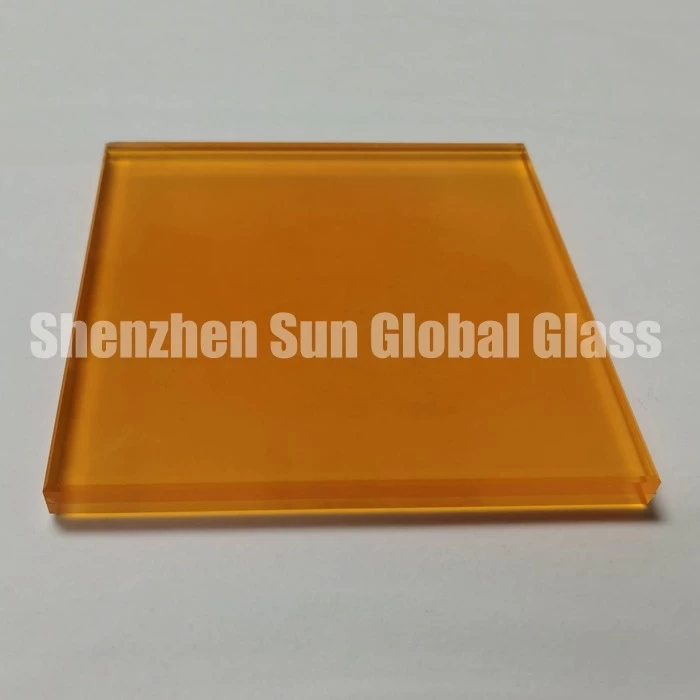 13.52mm frosted colored PVB laminated glass, 66.4 colored toughened laminated glass SGCC certified glass factory, 1/2 inch colour ESG VSG glass CE certified glass factory