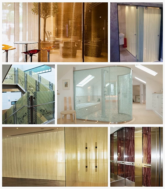 application of EVA laminated glass