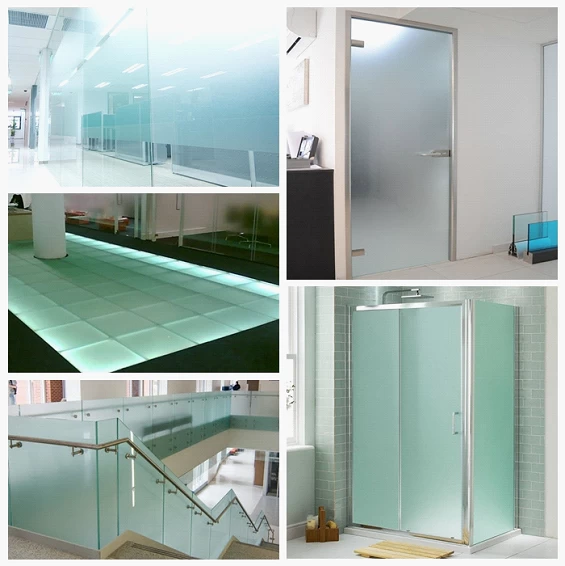 frosted glass application