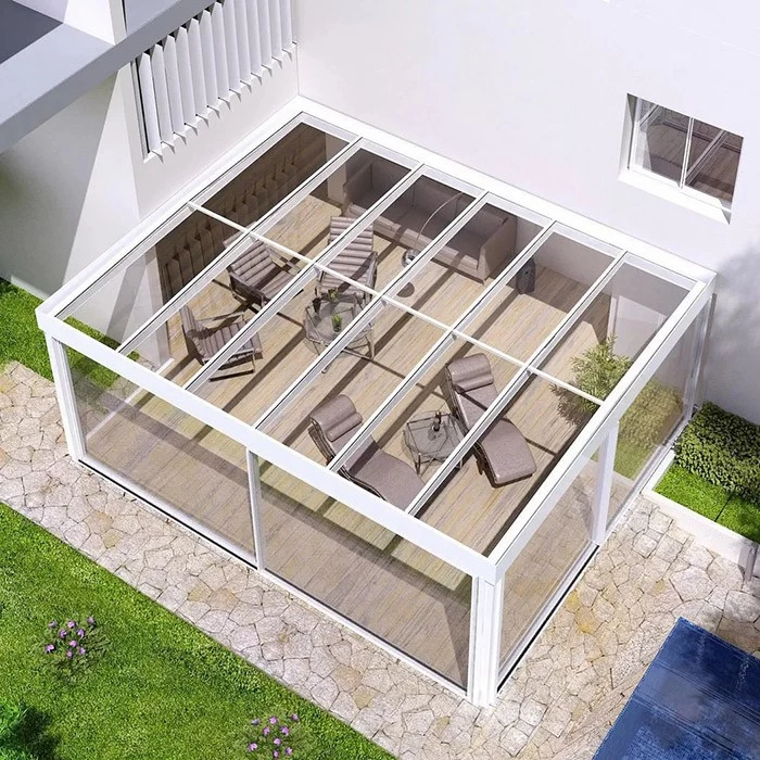 SZG Glass Retractable Sunroom System 