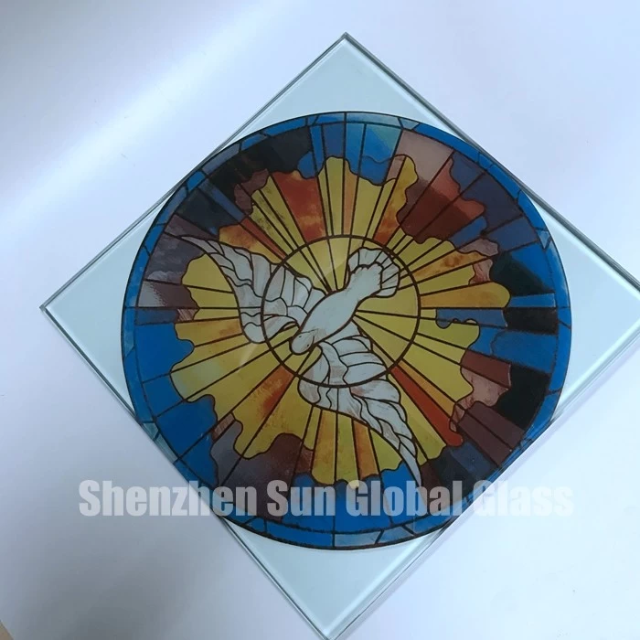 4mm digital ceramic printed glass