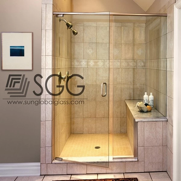 tempered shower door glass