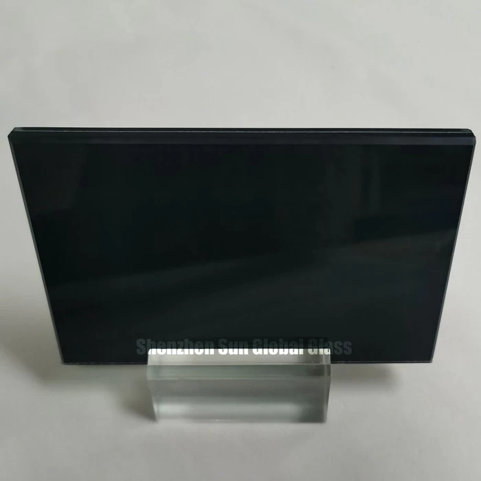 SGCC and CE certificated 10.76mm black color pvb laminated glass
