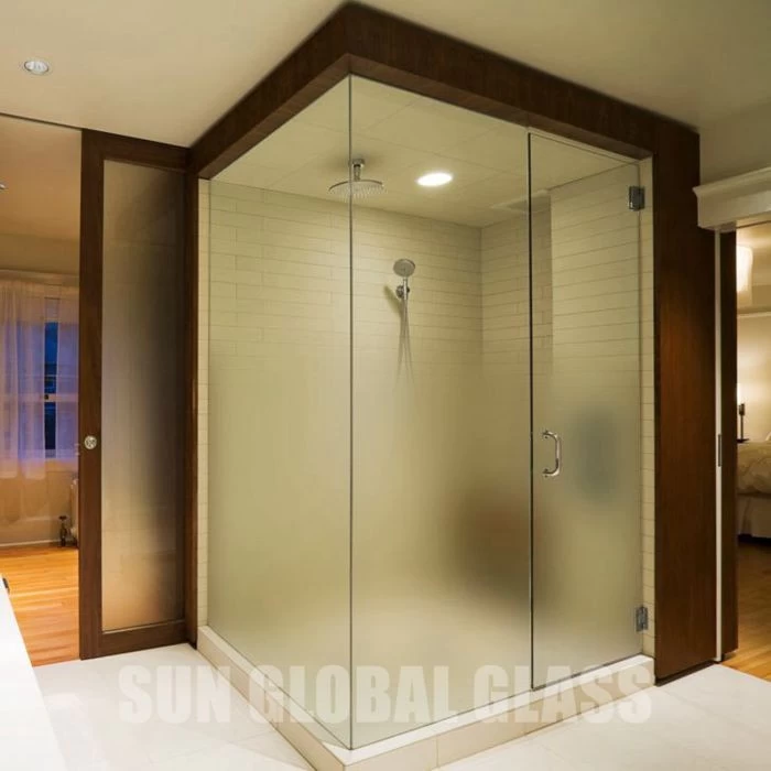 10mm gradient shower door glass