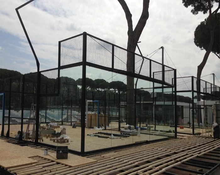 tempered glass for tennis court fence