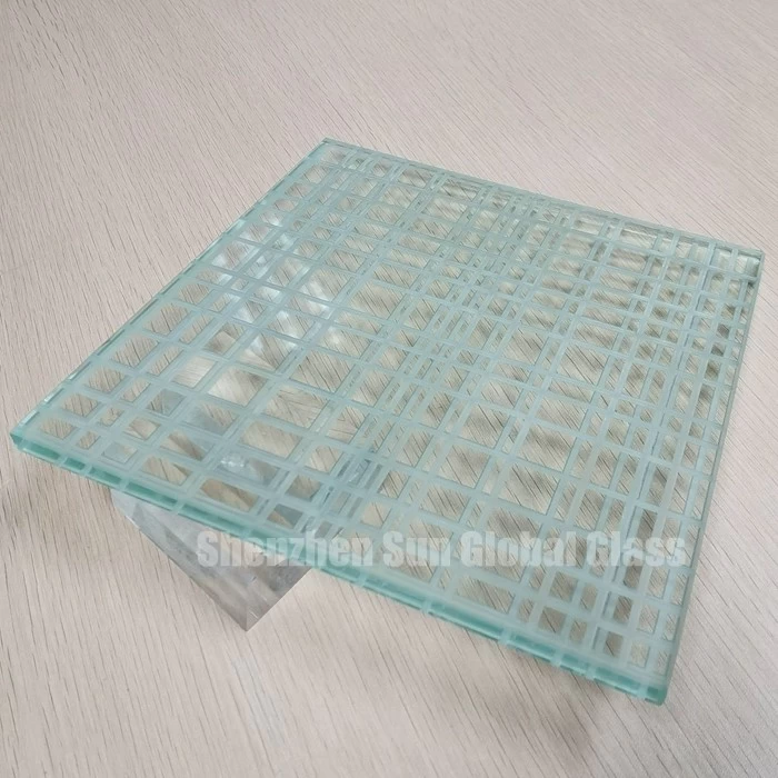 10mm double side fluted frost glass