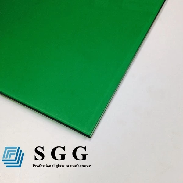 5mm dark green toughened glass