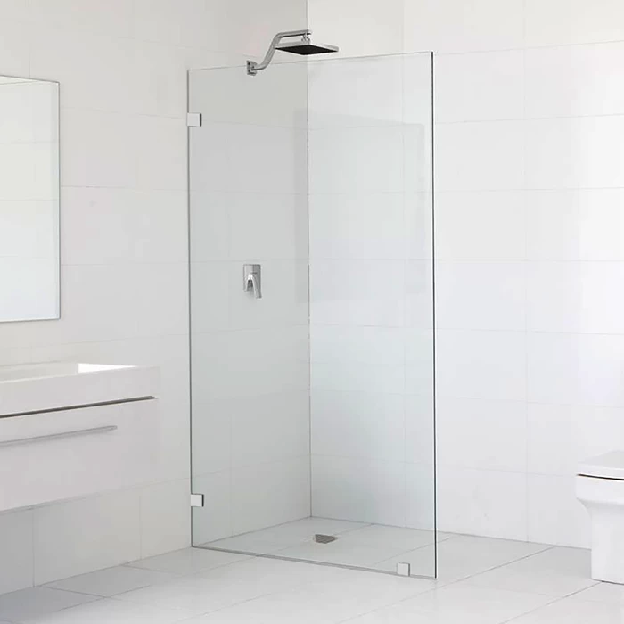 SZH 6mm Tempered Fluted Glass Shower Door System 