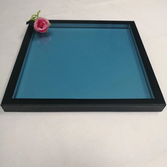 insulating glass price, 28mm double glass,  solar reflective  glass, ford blue IGU, 28mm blue double glazing, insulated glass,blue low E double glazing, curtain wall glass, fireproof insulating glass