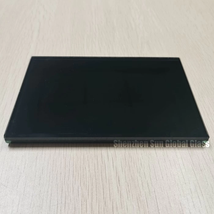 SGCC and CE certificated 10.76mm black color pvb laminated glass