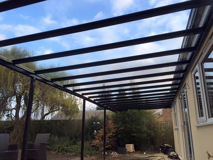 Toughened glass 10mm for patio roofs