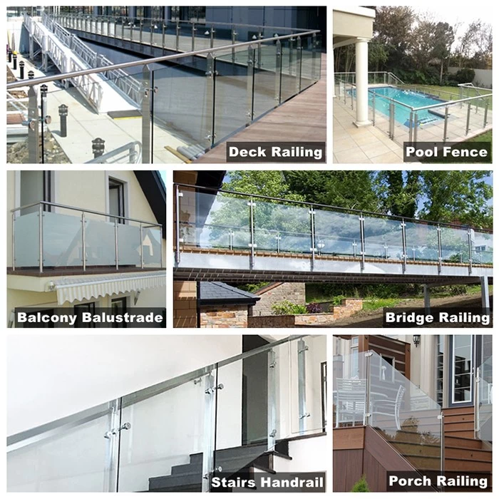 SZG glass railing stainless steel post system
