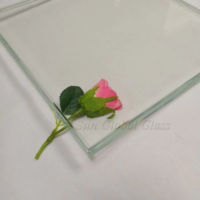 22.28 mm thick SGP Laminated Tempered Low Iron Glass