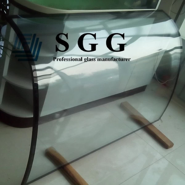 8mm+8mm curved glass, 15A argon spacer insulated glass, 8mm+8mm bent IGU, bend double glazing, 15mm spacer insulated curved glass, soundproof glass