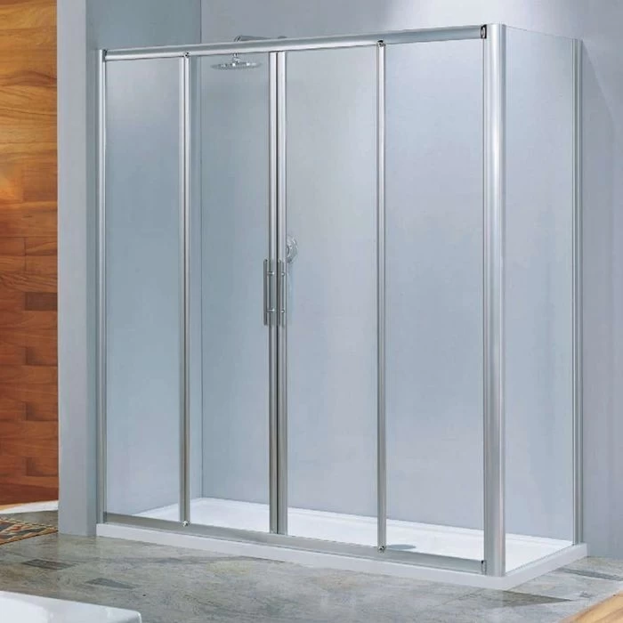 Hinged Transparent Thoughened Glass Shower Cubicle, For Home, Size:  4*5*7Feet