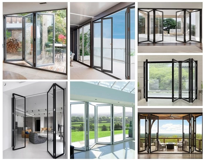 SZG Double Glazed Glass Folding Door