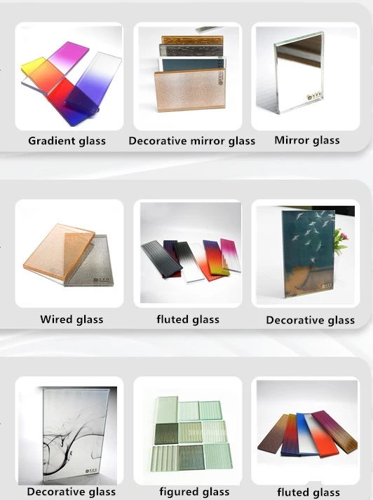 Types of hot sale decorative glass