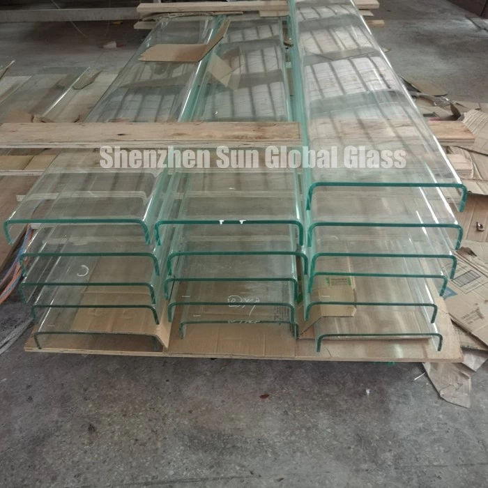 U shaped channel profiled glass