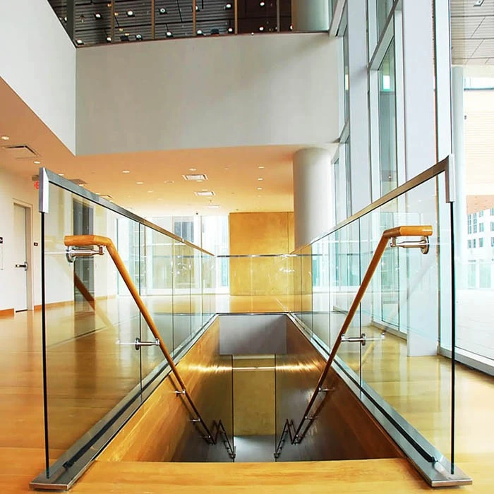 glass stairs railing