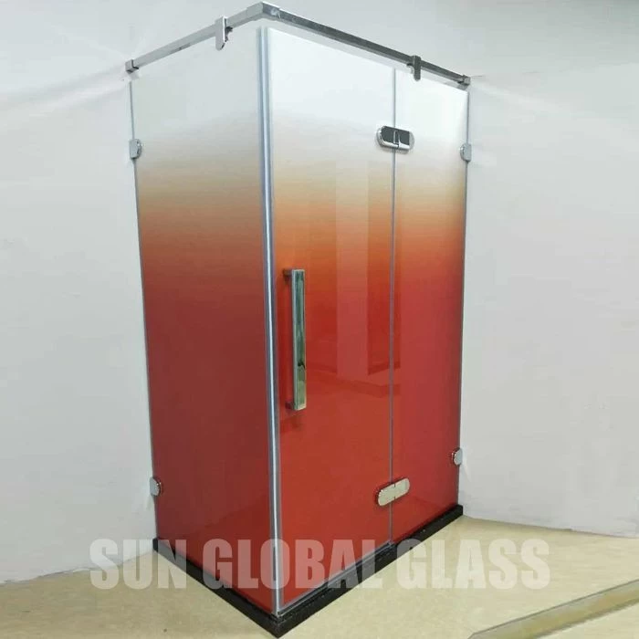 10mm gradient shower room door glass,10mm gradient bathroom door glass,10mm gradient shower enclosure glass
