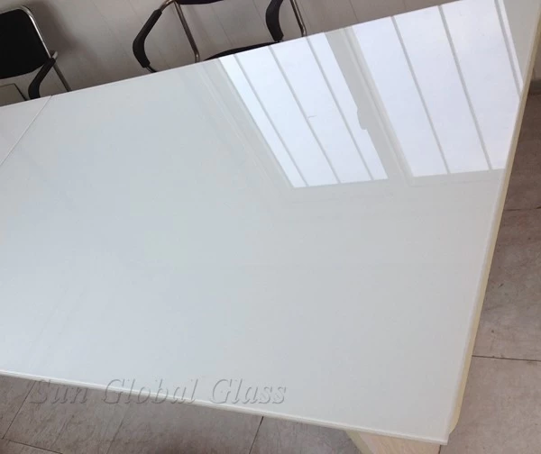 10 mm 乳白色白い印刷ガラス、10 mm シルク スクリーン ガラス乳白色白い色、乳白色の 3/8 インチ印刷ガラス