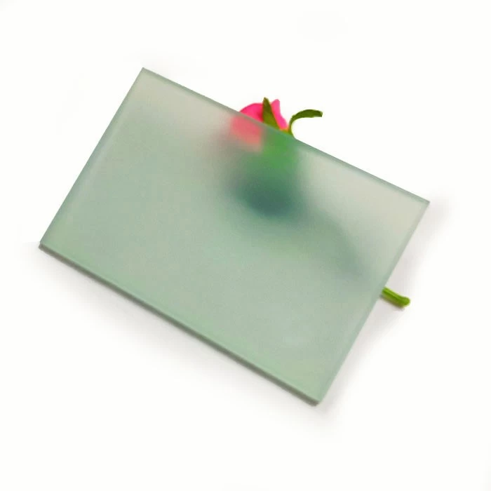 11.14mm frosted tempered laminated glass, 5+1.14+5 acid etched toughened Laminated glass, 553 frosted PVB laminated glass