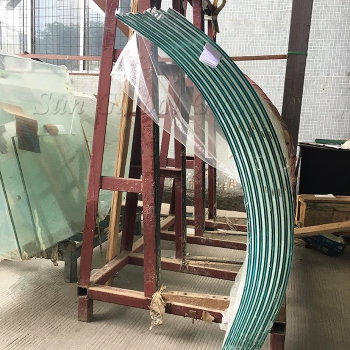 11.52mm Curved Ultra Clear laminated Tempered Glass, 5mm+1.52mm+5mm Curved PVB Laminated Glass, 5.5.4 Curved Low Iron Laminated Glass