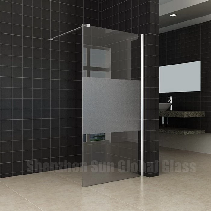 12mm Privacy frosted glass bathroom door, 12mm toughened Sliding Partition Shower Door Bathroom Cabin , 12mm esg vsg tempered glass for show cabin