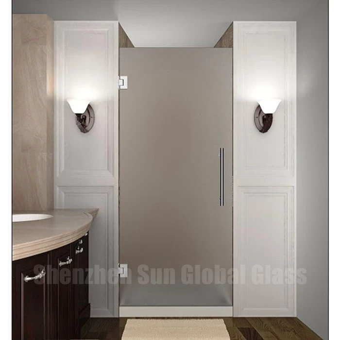 12mm Privacy frosted glass bathroom door, 12mm toughened Sliding Partition Shower Door Bathroom Cabin , 12mm esg vsg tempered glass for show cabin