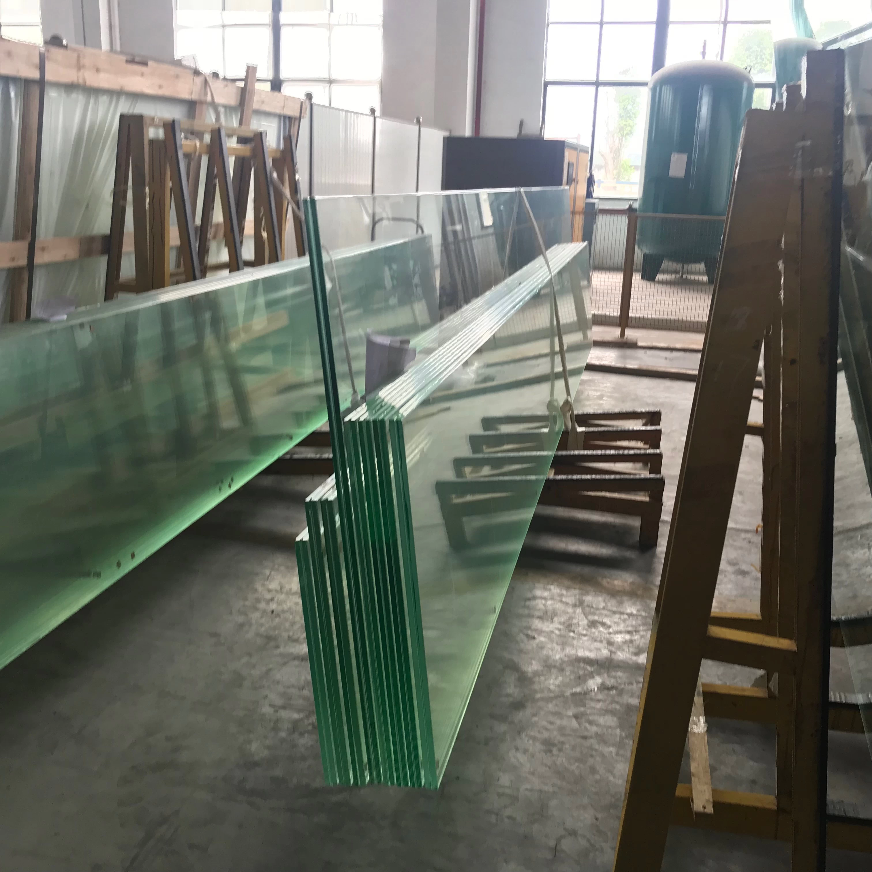 12mm ultra clear tempered glass+2.28mm PVB+8mm Low iron tempered glass,22.28mm Extra clear tempered laminated glass,1286 VSG ESG safety glass