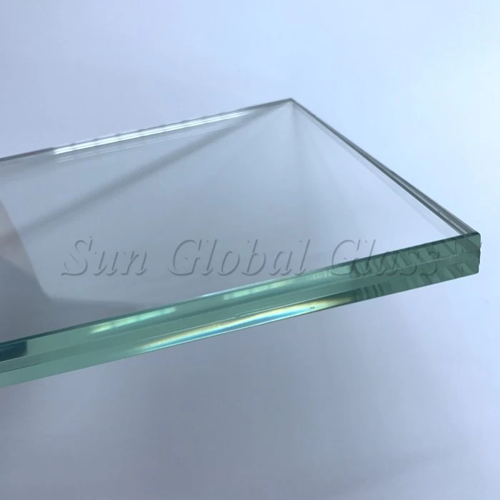 21.52mm HST Ultra clear low Iron tempered laminated glass, 10.10.4 heat soaked toughened low iron laminated glass, 21.52 thickness heat soaking test starphire glass toughened laminated glass