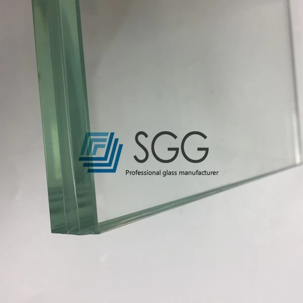25.52mm HST silver reflective tempered laminated glass SGP film, 12.12.4 soft coating reflective tempered heat soaked SGP laminated glass