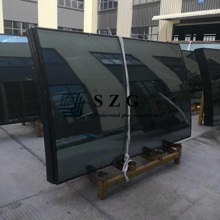28mm curved insulated glass,8mm+12a+8mm bent hollow glass,Insulated glass curved for facade / curtain wall