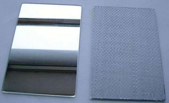 espejo de seguridad de película de tela de CAT II tejido de 3mm, vidrio 3mm CAT II y espejo en China, espejo de seguridad impermeable de 3mm
