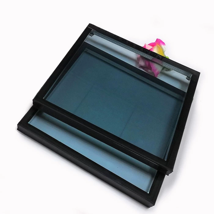Vidrio templado low e  de 4 mm + espacio de aire de 12 mm + vidrio templado transparente de 4 mm, vidrio aislante de ahorro de energía, vidrio de doble acristalamiento de 20 mm