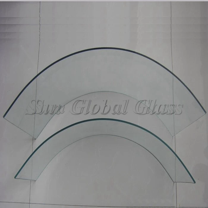 5 mm Safety glass curved shape, Besopke design 5 mm bent glass, colorful 5 mm bent tempered glass