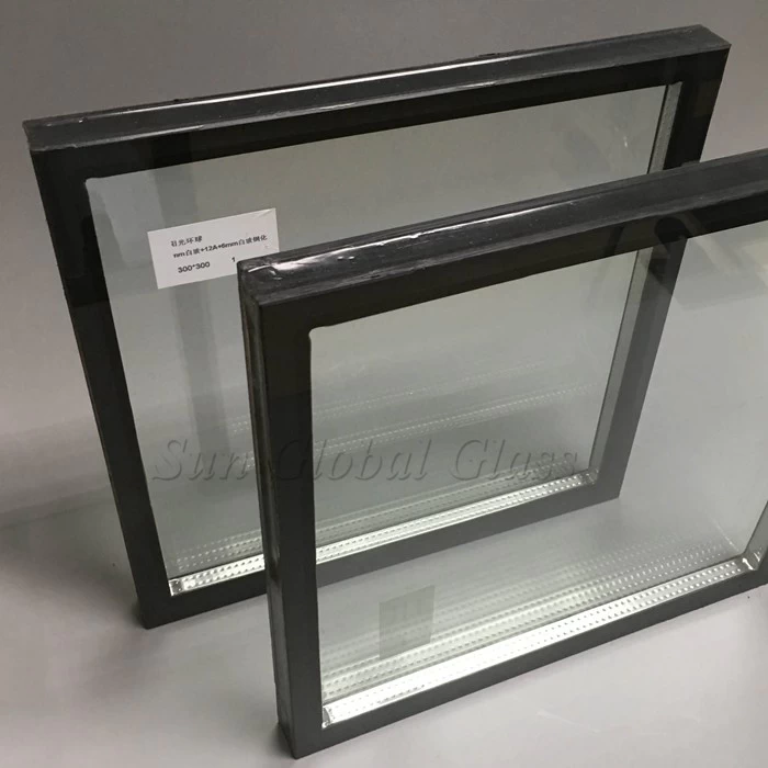 5 m + 5 mm templaron el vidrio aislado, vidrio de la prueba de sonido de la seguridad de 5 mm + 5 mm, claro endurecido doble vidriera