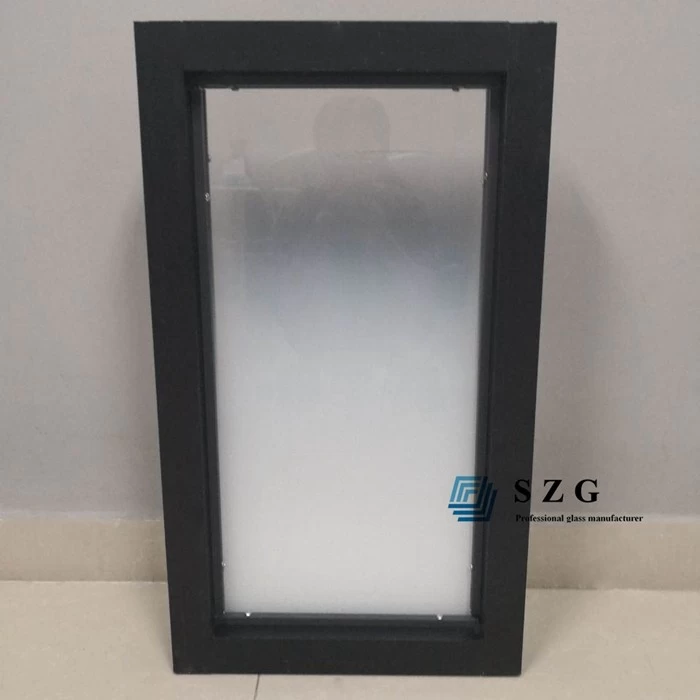 Tabique de vidrio gradiente 6 + 1.52 PVB +6 con marco, tabique de oficina de vidrio laminado templado gradiente 66.4, vidrio de gradiente ESG VSG de 13.52 mm para tabique