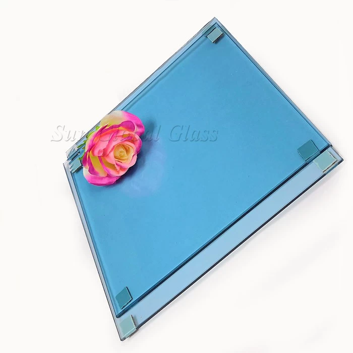 6mm, 8mm, 10mm ford blue tempered glass window, toughened light blue glass for window, safety ESG glass window supplier