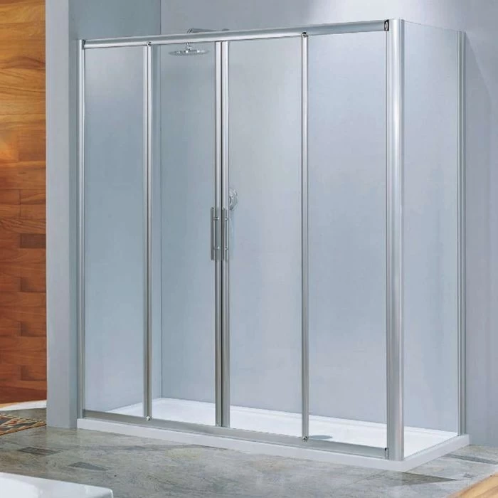 Drzwi prysznicowe ze szkła hartowanego o grubości 6 mm, drzwi do łazienki ze szkła hartowanego 1/4 cala, kabina prysznicowa z przezroczystego szkła bezpiecznego 6 mm