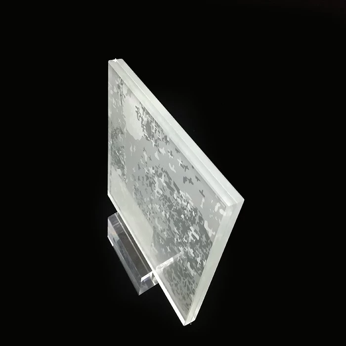 Vidrio laminado de EVA reforzado con calor de 8.76 mm, vidrio laminado de EVA 4 + 0.76 + 4 medio templado, 4.4.2 decorar vidrio laminado de película de EVA