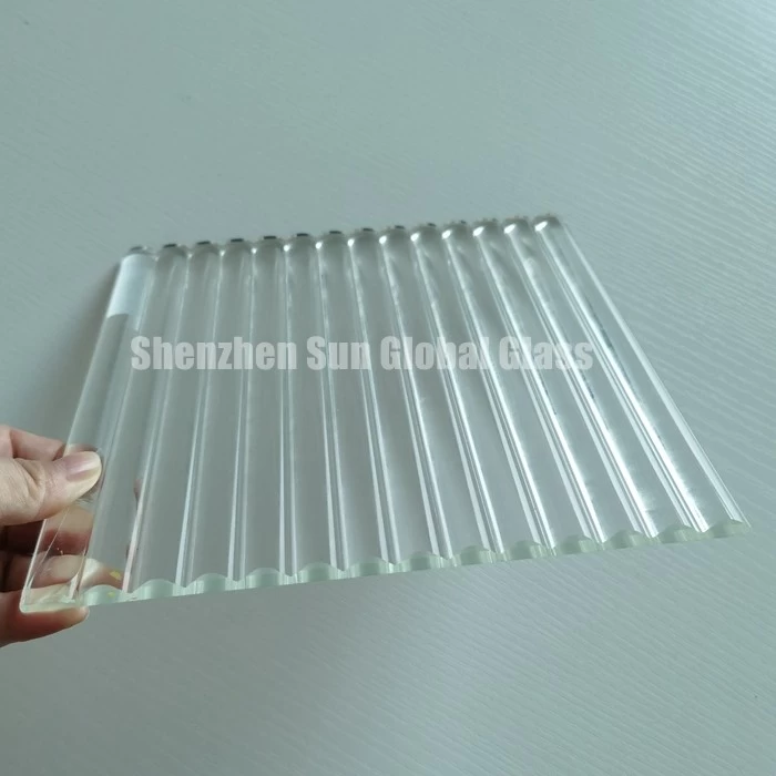 8mm crystal clear ribbed glass, 8mm ultra clear reeded glass, 1/3 inch low iron ribbed glass