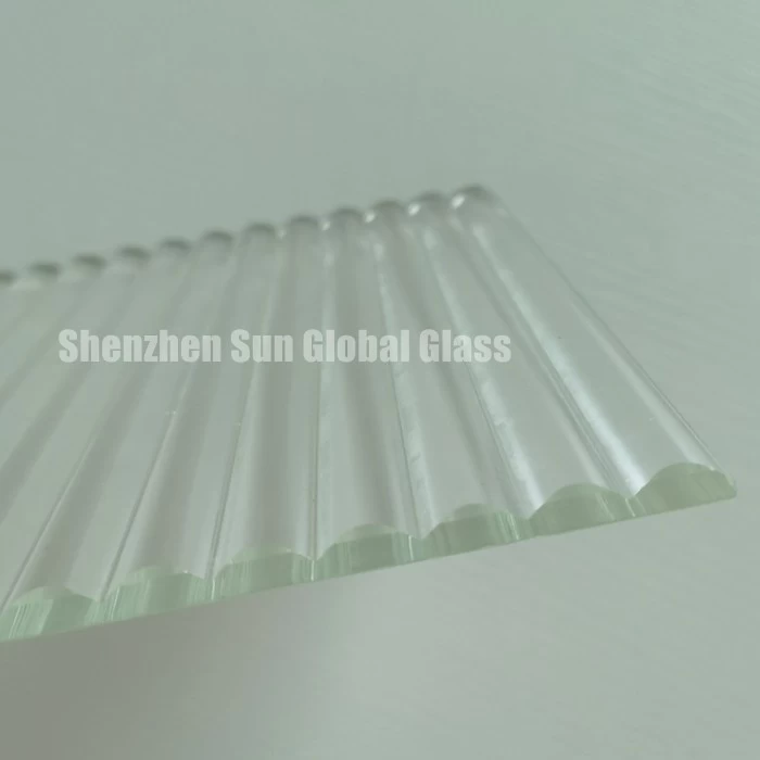 8mm crystal clear ribbed glass, 8mm ultra clear reeded glass, 1/3 inch low iron ribbed glass