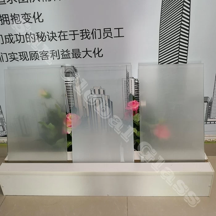 9.52mm white pvb laminated glass,4mm clear tempered+Milk White pvb+4mm clear tempered glass, 4.4.4 white laminated glass