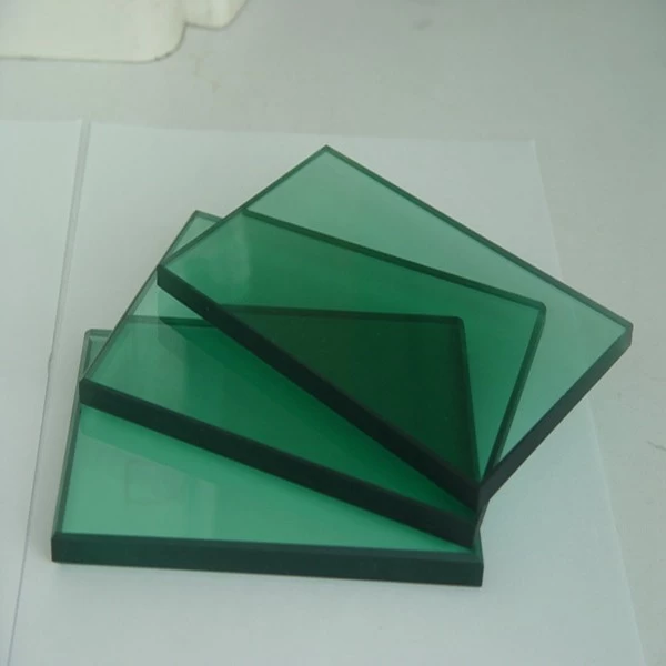 China Float Glass Manufacturer 12mm French Green Color Tinted Glass Can be Tempered