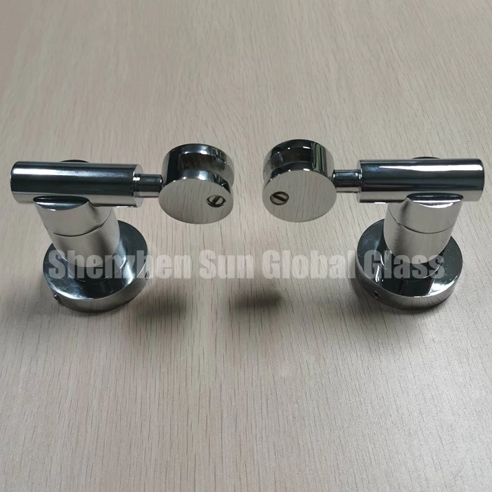 clamps for frameless bathroom mirrors, steel glass clamp for shower room mirror, adjustable clamps to tilt mirrors