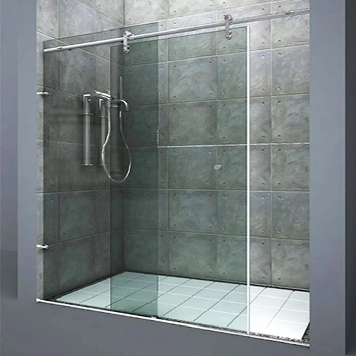frameless sliding glass bathroom shower door, 10mm tempered glass sliding glass shower enclosure, custom toughened glass shower screen