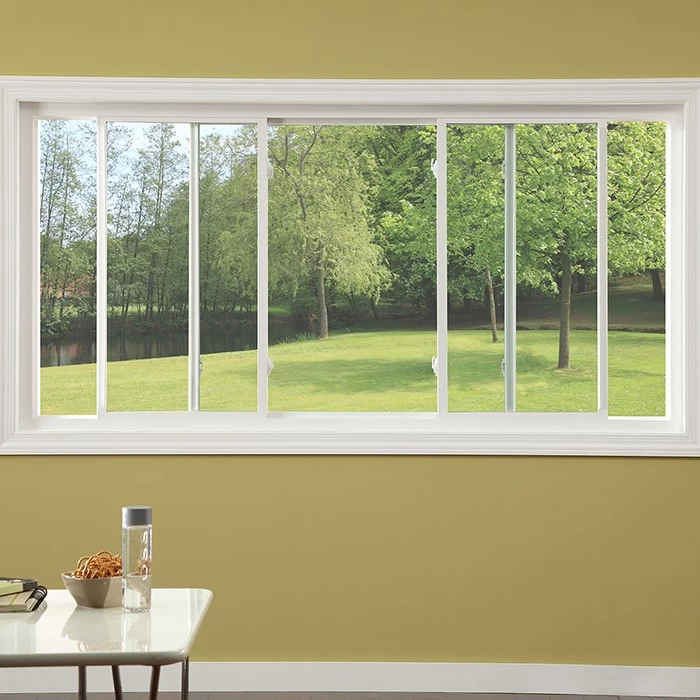 insulated double glazed glass window, aluminium framed glass sliding window, horizontal sliding glass window