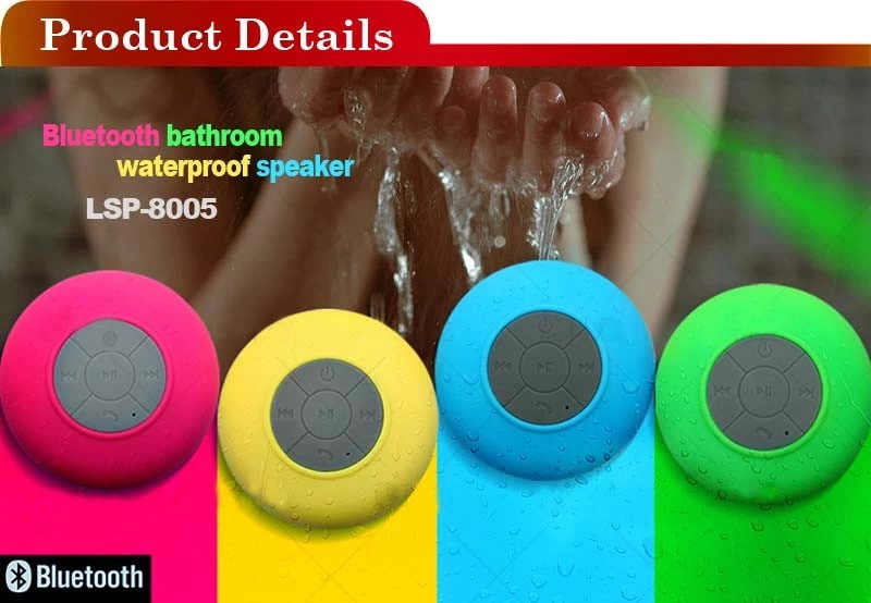 Altavoz personalizado IPX4 Impermeable Bluetooth Ducha Bluetooth Baño Altavoz  Bluetooth Fábrica