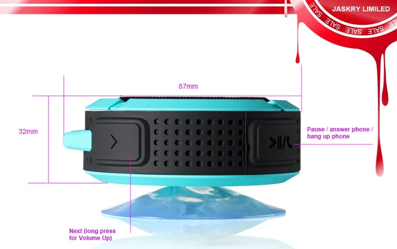 Mini Waterproof Bluetooth Speaker